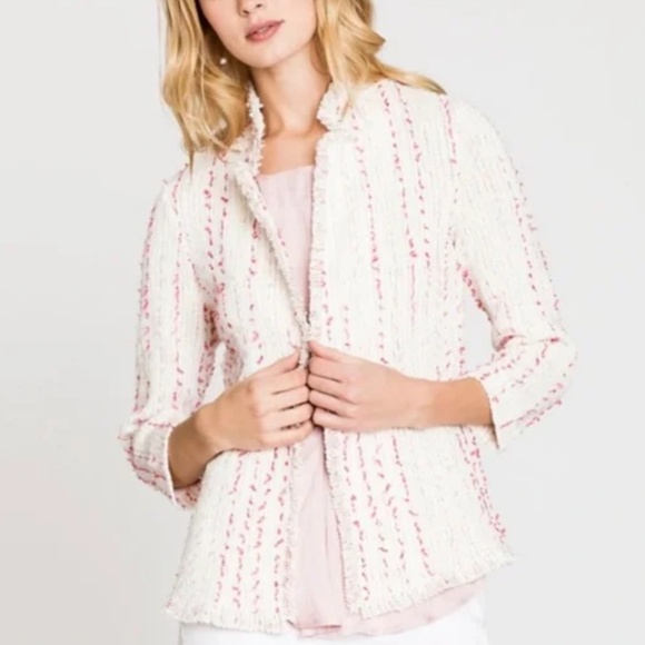 NIC + ZOE Spring Fringe Tweed Jacket - PM - Picture 7 of 14